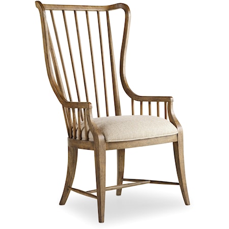 Tall Spindle Arm Chair