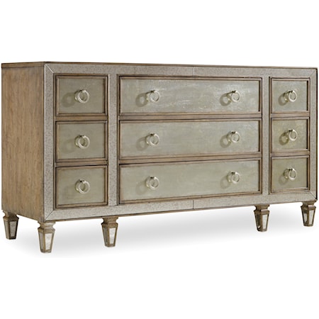 Traditional 9-Drawer Dresser