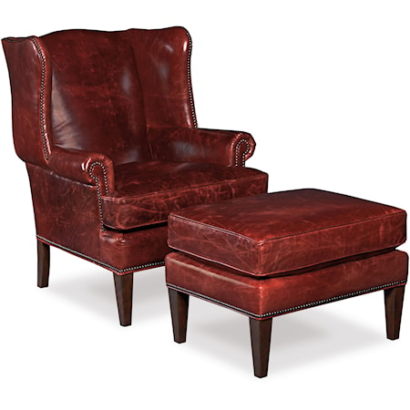 Wing Chair and Ottoman