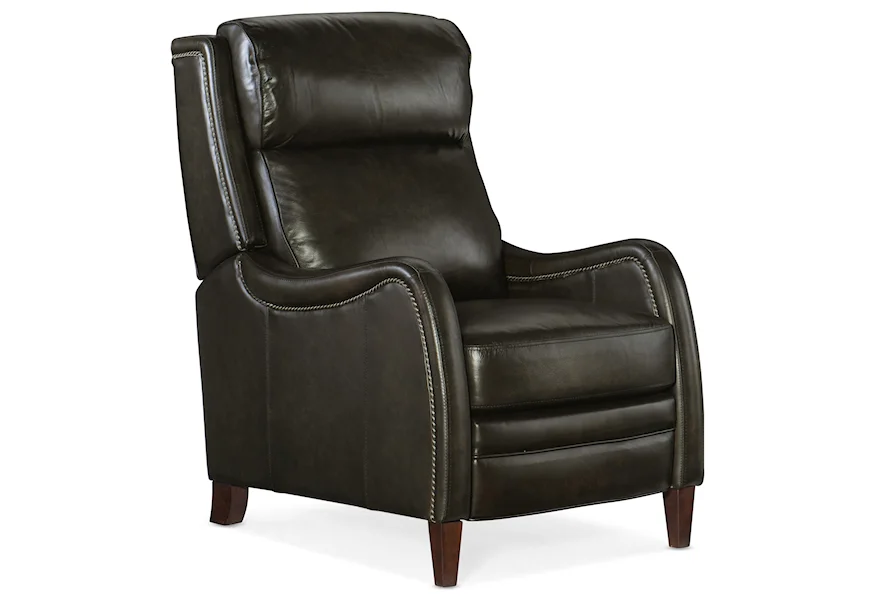 Stark Manual Push Back Recliner by Hooker Furniture at Malouf Furniture Co.