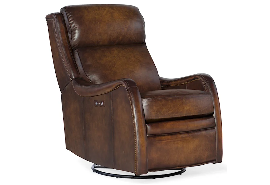 Stark Power Swivel Glider Recliner by Hooker Furniture at Alison Craig Home Furnishings