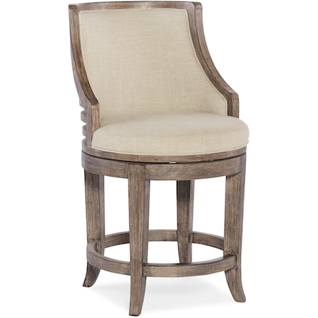 Lainey Transitional Swivel Counter Stool