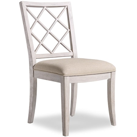 Upholstered X-Back Side Chair