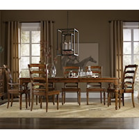 Traditional 7 Piece Dining and Chair Set