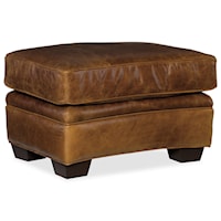 Leather Ottoman