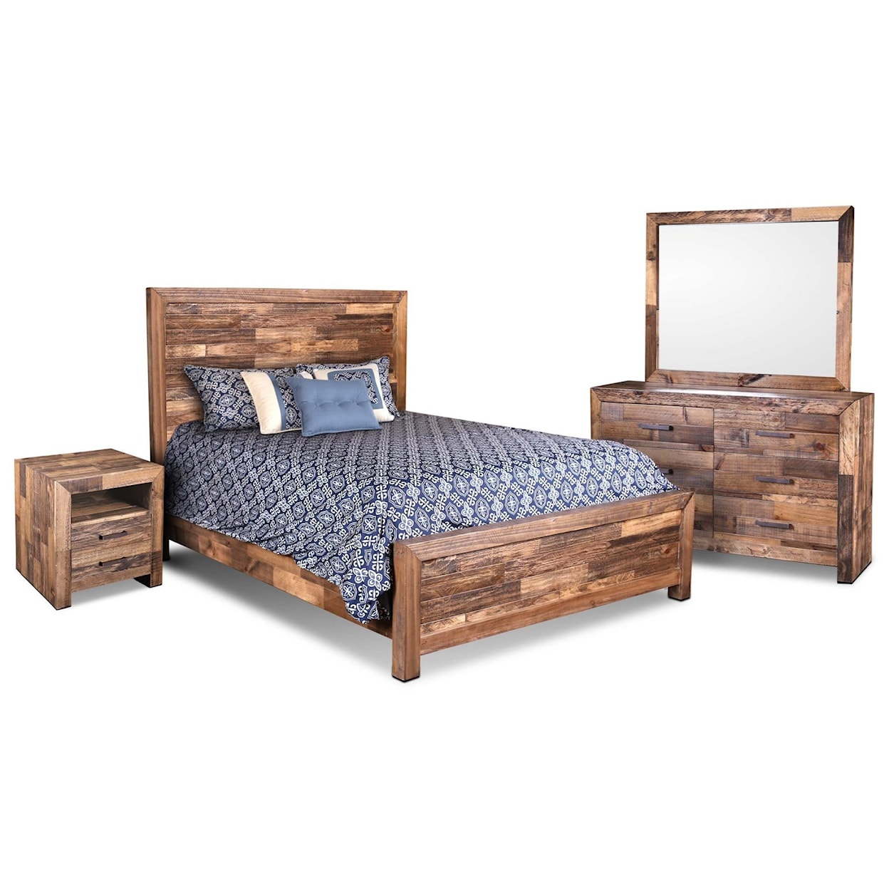 Horizon Home Boardwalk Queen Rustic Panel Bed