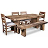 Horizon Home Boardwalk 82" Table Set with Bench