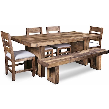 82" Table Set with Bench