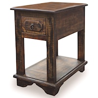 Rustic Chairside Table