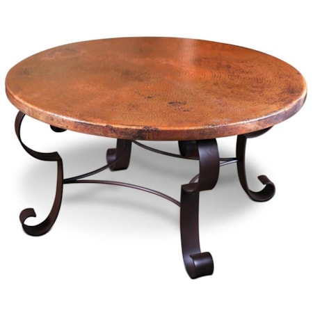 Copper Top Cocktail Table