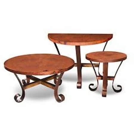 Round Cocktail Table, Round End Table and Co