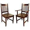Horseshoe Bend 94A Solid Wood Customizable Arm Chair