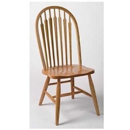 Customizable Solid Wood High Back Side Chair
