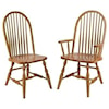 Horseshoe Bend Bent Feather Solid Wood Deluxe High Back Side Chair