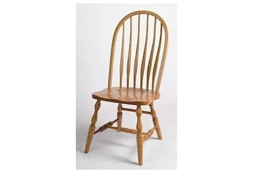 Bent Feather Solid Wood Regular High Back Side Chair by Horseshoe Bend at Mueller Furniture