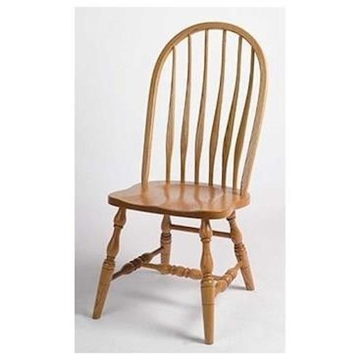 Horseshoe Bend Bent Feather Solid Wood Regular High Back Side Chair