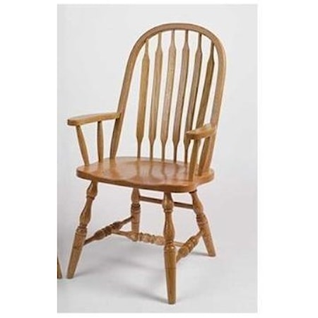 Deluxe Bent Paddle High Back Arm Chair