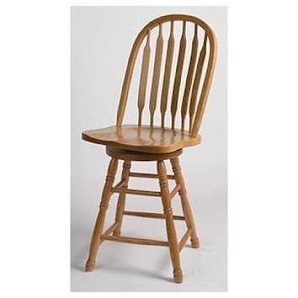 Horseshoe Bend Bent Paddle Deluxe Low Back Barstool