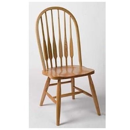 Solid Wood High Back Side Chair