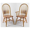 Horseshoe Bend Feather Back Solid Wood High Back Spindle Arm Chair