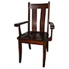 Horseshoe Bend Heritage Customizable Solid Wood Arm Chair