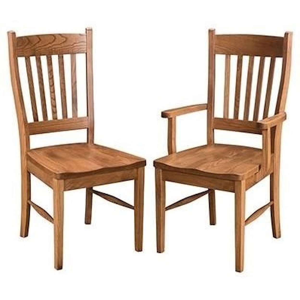 Horseshoe Bend Shaker Customizable Solid Wood Side Chair