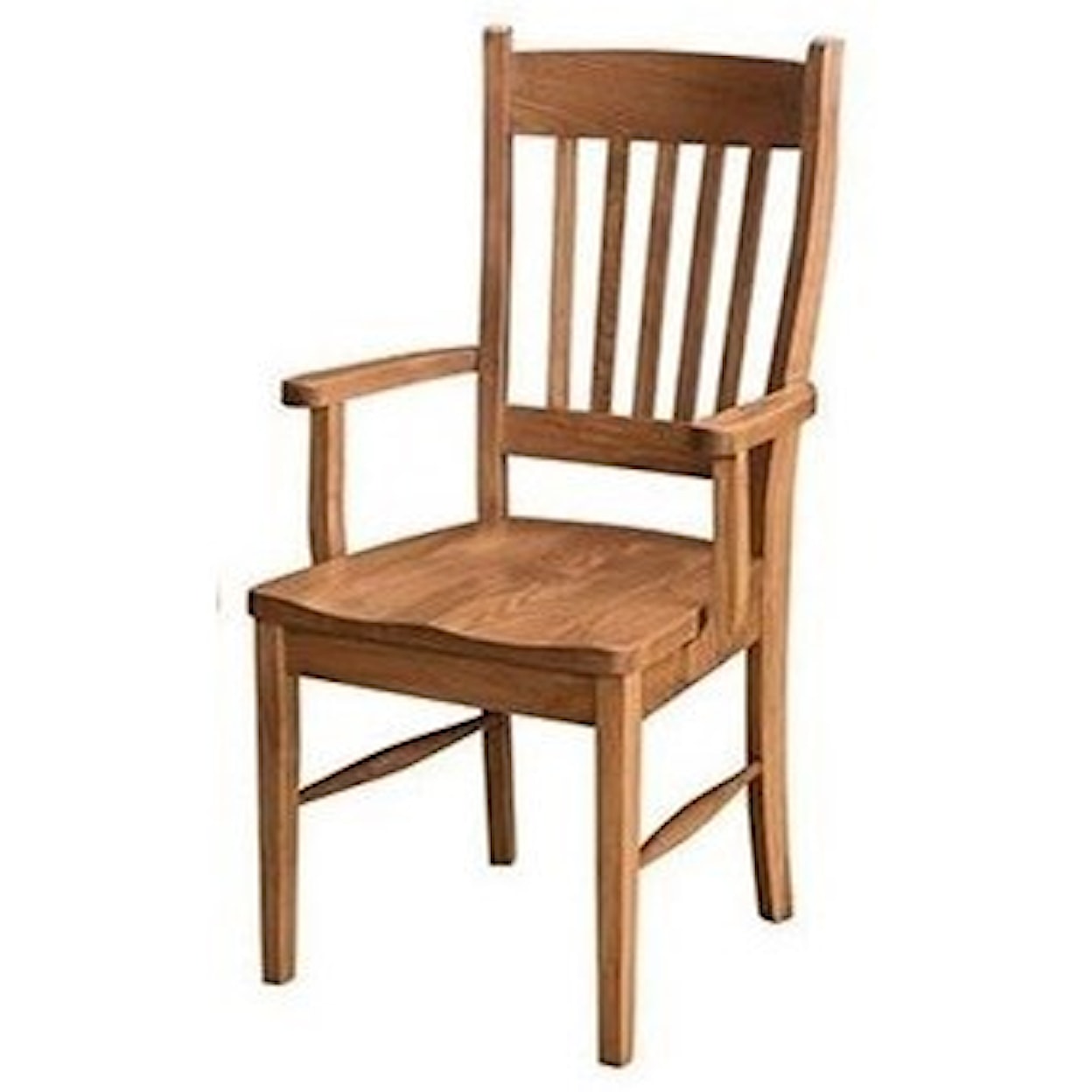 Horseshoe Bend Shaker Customizable Solid Wood Arm Chair