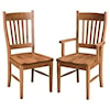 Horseshoe Bend Shaker Customizable Solid Wood Arm Chair