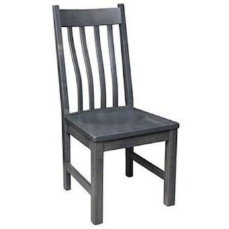 Customizable Slat Back Side Chair