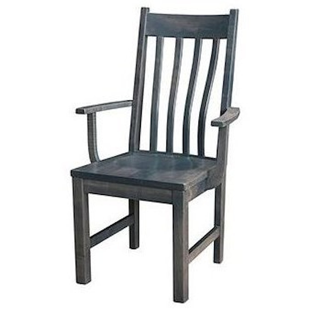 Horseshoe Bend Taylor Customizable Slat Back Arm Chair