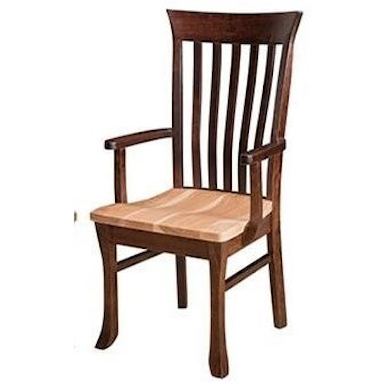 Horseshoe Bend Valarie Customizable Solid Wood Arm Chair