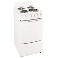 20" Freestanding Range with 4 Coil Heating Elements