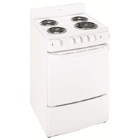 24" Freestanding Range with 4 Coil Heating Elements