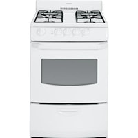 24" Freestanding Gas Range with 4 All-Purpose Burners