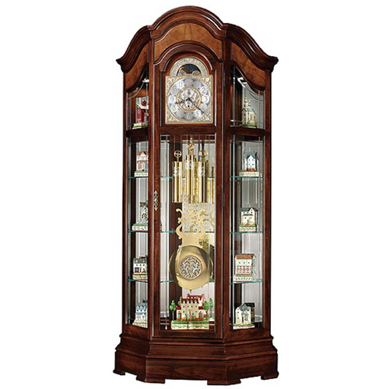 Howard Miller H10 Clocks Majestic II Curio Floor Clock