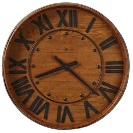 Wine Barrel Wall Clock