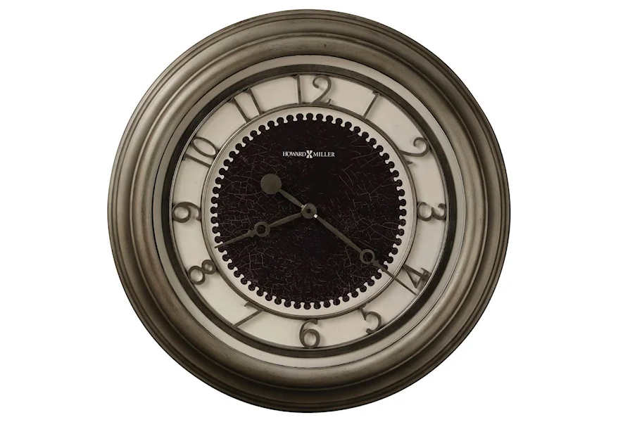Wall Clocks Kennesaw Metal Wall Clock by Howard Miller at Goods Furniture