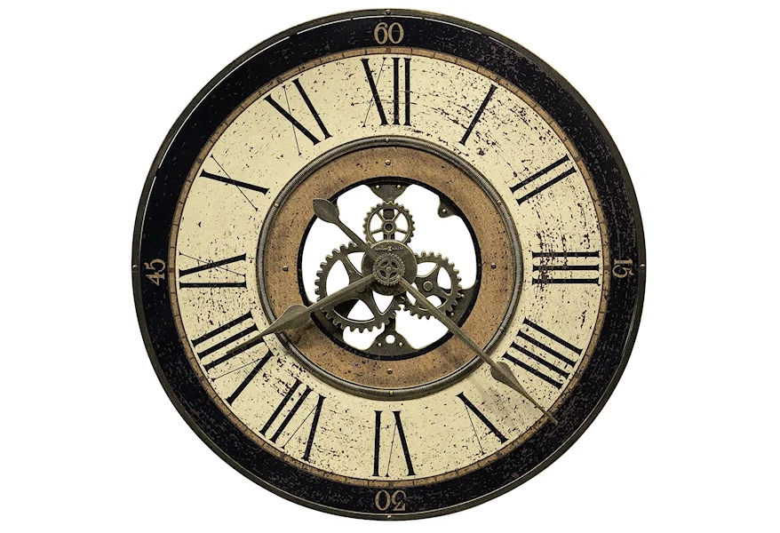 Wall Clocks Brass Works Wall Clock by Howard Miller at Swann's Furniture & Design