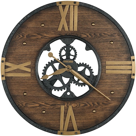 Murano Round Wrought Iron Wall Clock