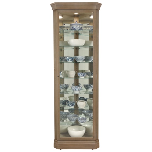 Delia Corner Curio Cabinet