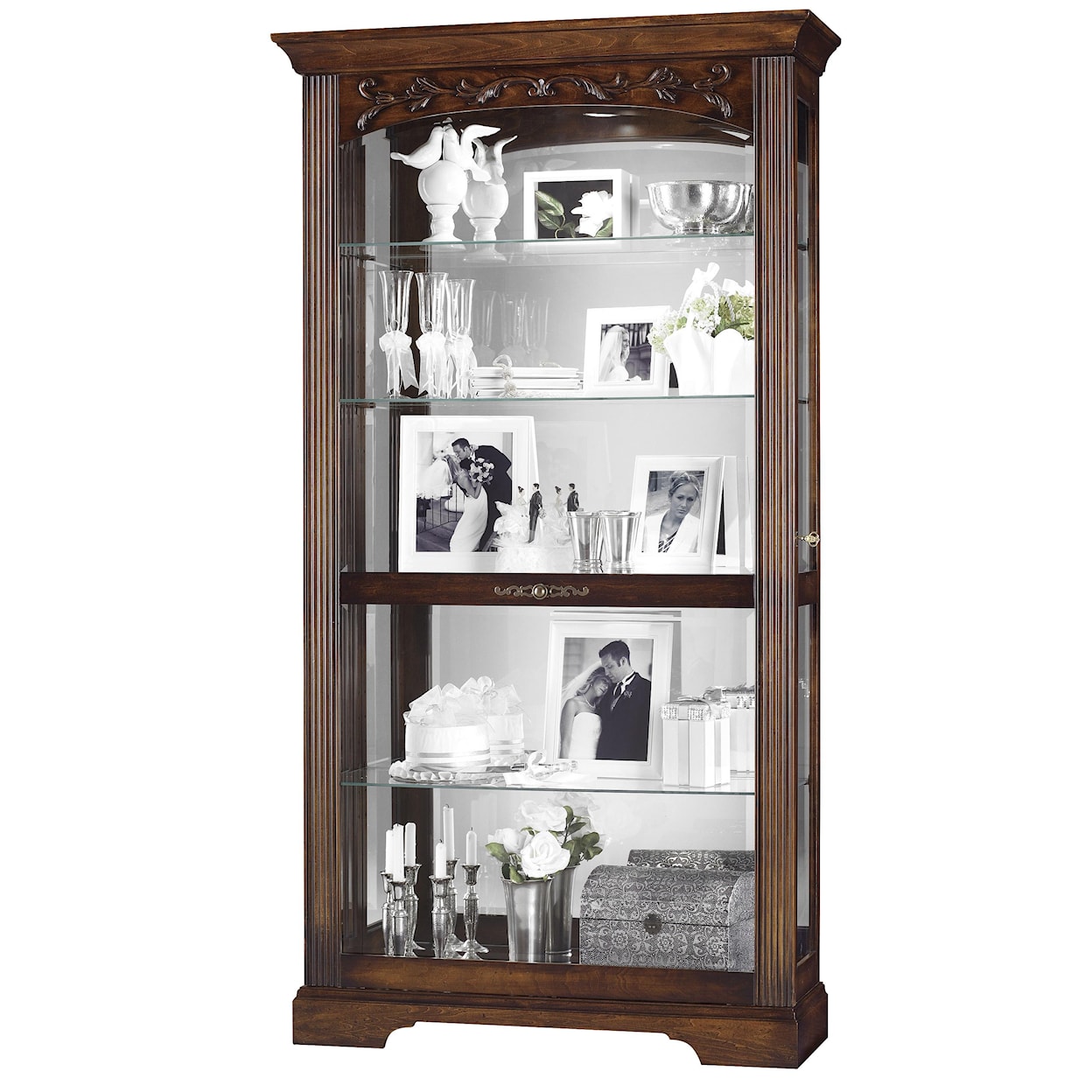 Howard Miller Furniture Trend Designs Curios Hartland Display Cabinet