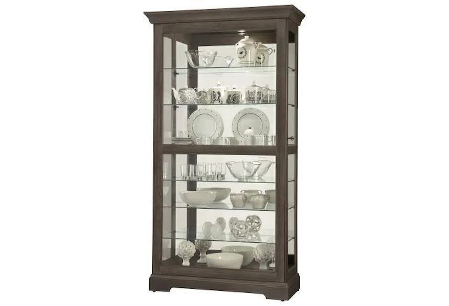 Gable - Gable Display Cabinet by Howard Miller at Morris Home