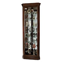 Corner Curio Cabinet in Cherry