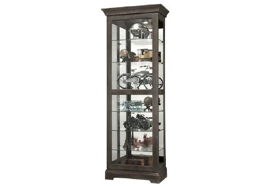 Gable - Gable Curio Cabinet by Howard Miller at Morris Home