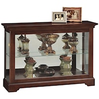 Short Curio Cabinet with 1 Glass Shelf
