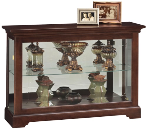 Short Curio Cabinet with 1 Glass Shelf