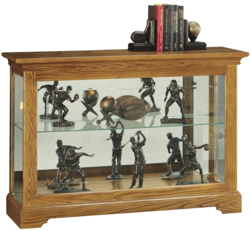Short Curio Cabinet with 1 Glass Shelf