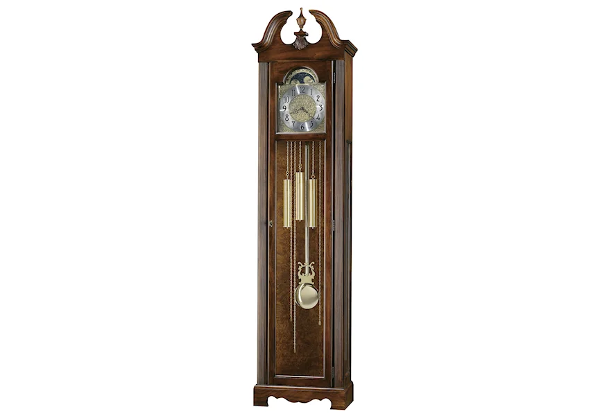 H10 Clocks Princeton Grandfather Clock by Howard Miller at Mueller Furniture