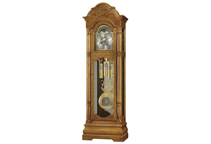H10 Clocks Scarborough Grandfather Clock by Howard Miller at Mueller Furniture