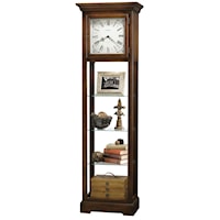 Le Rose Grandfather Clock with Flat Top Pediment